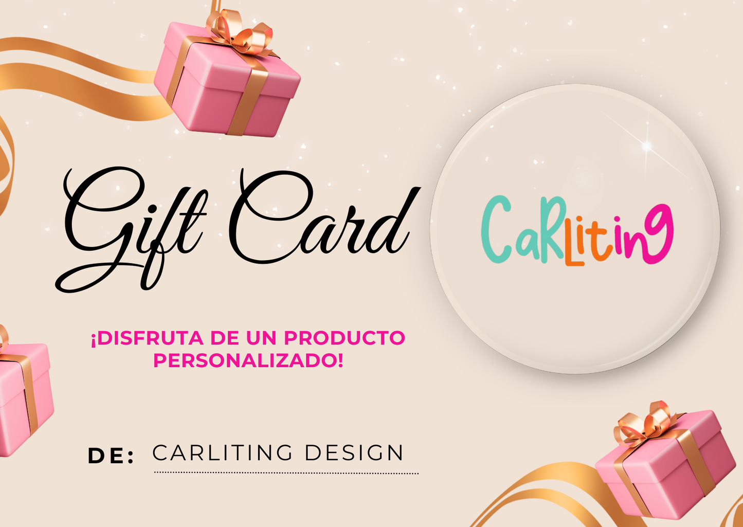 Carliting Design Gift Card