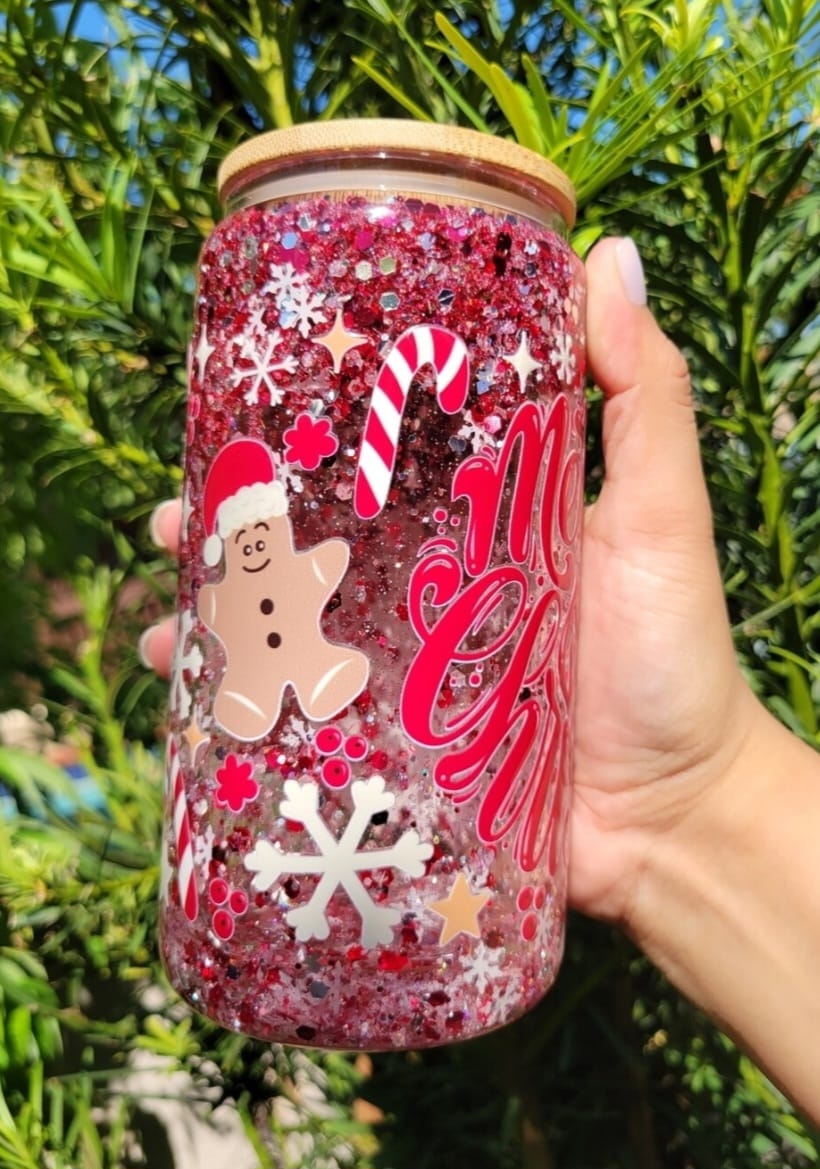 Snowglobe Tumbler merry christmas