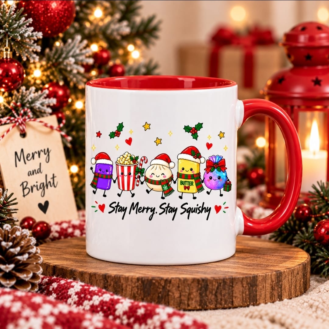 Stay Merry Stay Squishy Mug