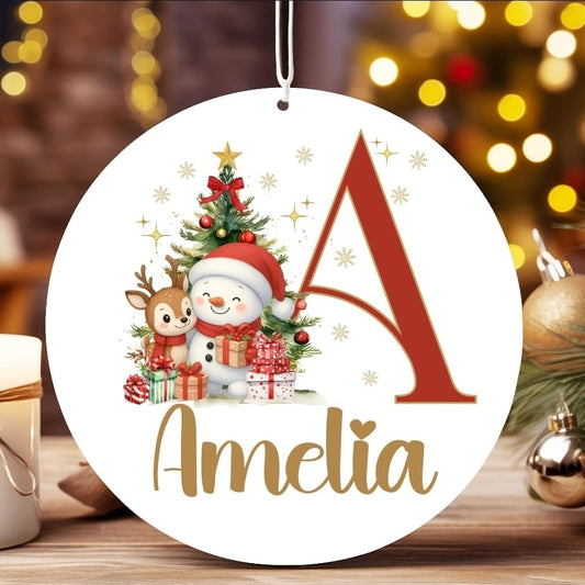 personalized name ornaments