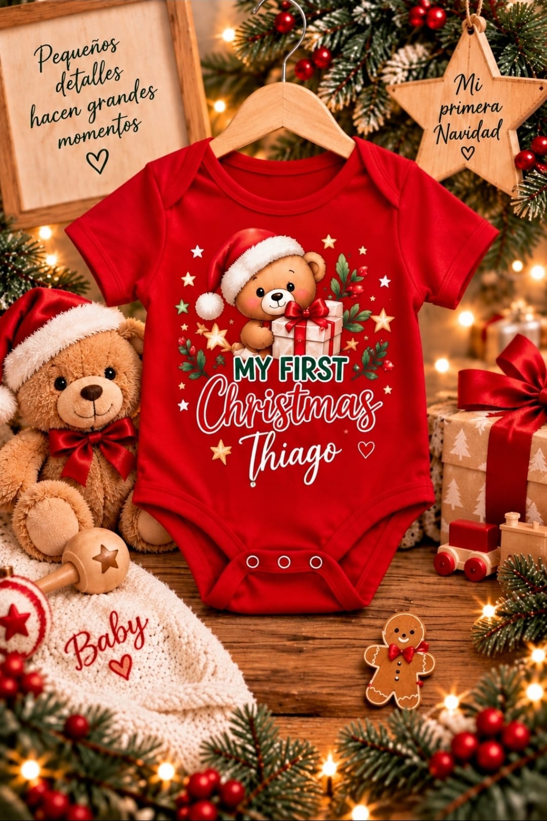 My First Christmas Baby Onesie