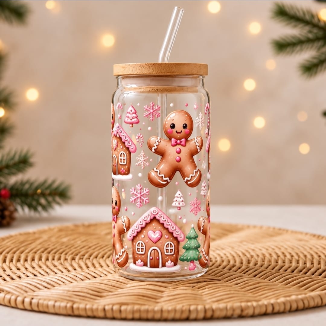 Gingerbread Cokie glass can