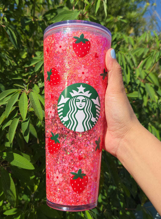 Strawberry tumbler